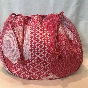 Silk Drawstring Handbag